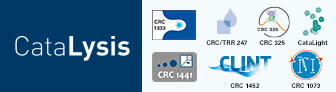 Logo CRC Network Catalysis, / CRCs, zweizeilig